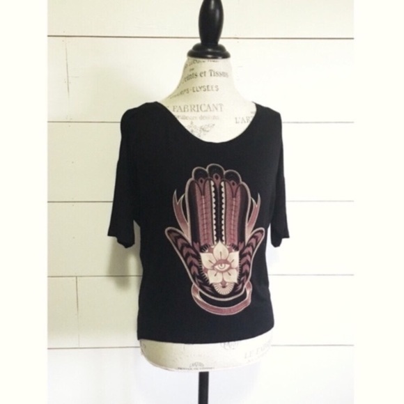 hamsa black dolman top - Picture 2 of 5